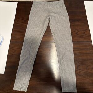 Eddie Bauer Gray Herringbone Leggings Women’s SZ M High Rise Stretch Pants